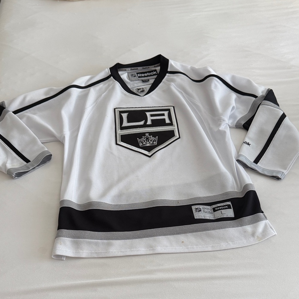 Reebok White & Black LA Kings Jersey